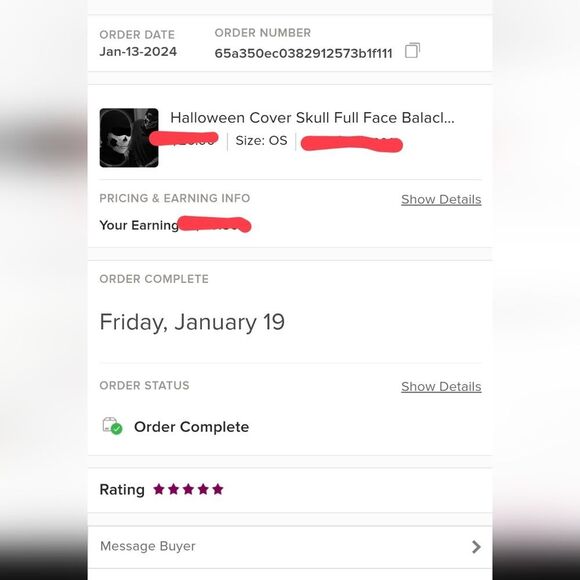 Halloween Cover Skull Full Face Balaclava Hood Ski Ghost CS Game Cosplay Mask US - Picture 6 of 6